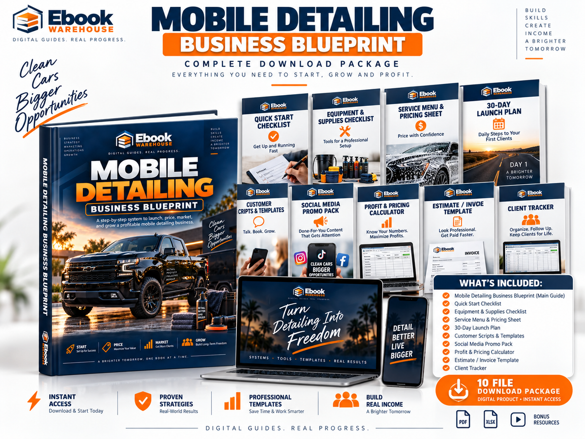Mobile Detailing Business Launch Kit